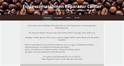 Desktop Screenshot of espressomaschinen-reparatur.de