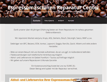 Tablet Screenshot of espressomaschinen-reparatur.de